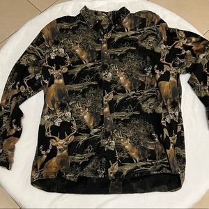 Long sleeve button down shirt.